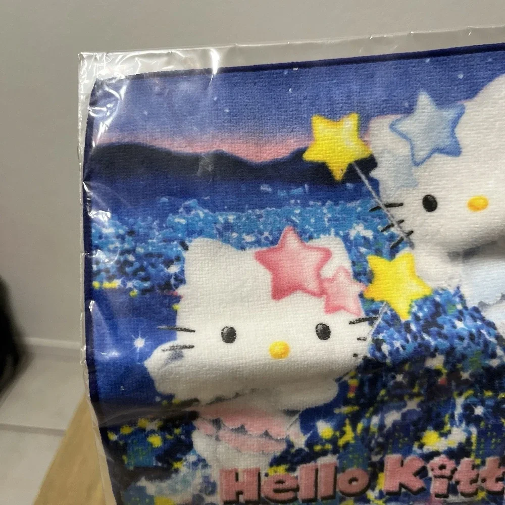 VTG Hello Kitty Local Edition Towel Hanky Hokkaido Hakodate Version 2003 Y2K NOS